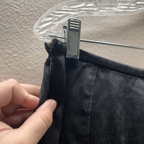 Doncaster DD Collection SZ 8 Black Western Skirt 100% Silk Y2k WhimsiGoth Grunge - Picture 8 of 9